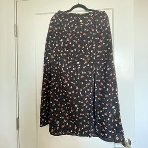 High Waisted Maxi Skirt with Slit